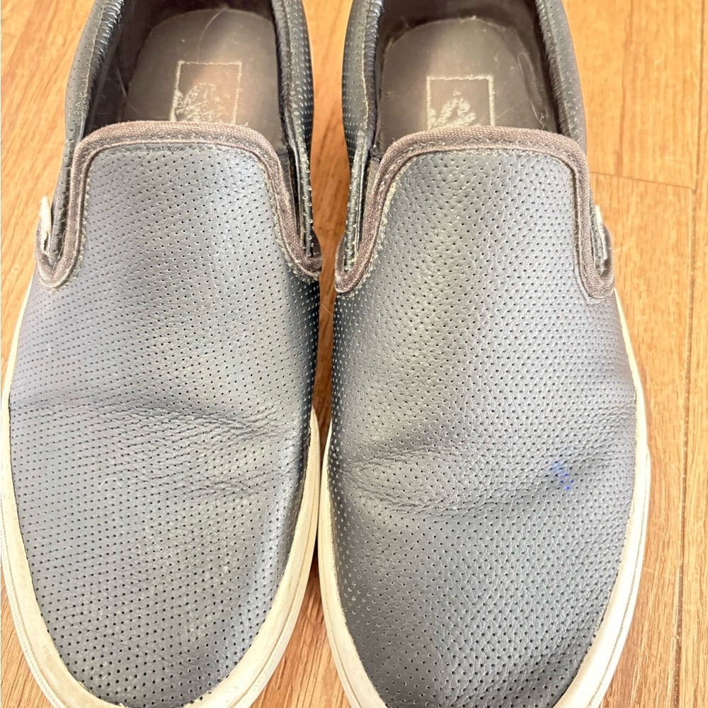 Vans Men's Perforated Black Slip-On Sneakers - Picture 4 of 9
